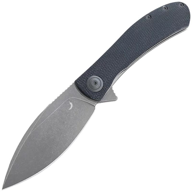 Nóż składany Trollsky Knives Mandu XL Dark Bead Blast/Black Micarta